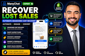 automate manychat abandoned cart recovery