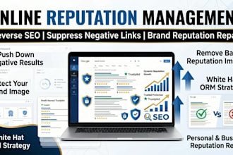do online reputation management, ORM, reverse SEO and suppress negative links