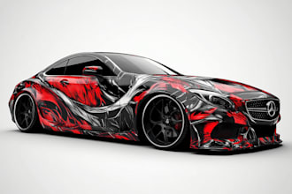 design eye catching race vehicle wrap graphics