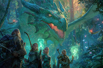 illustrate fantasy art creatures and characters