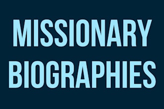 write your missionary biography