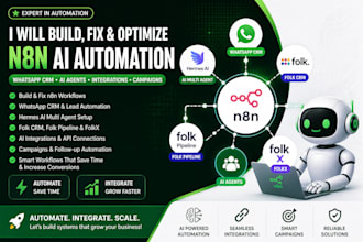 build fix n8n ai automation whatsapp crm lead hermes folk crm fork pipeline