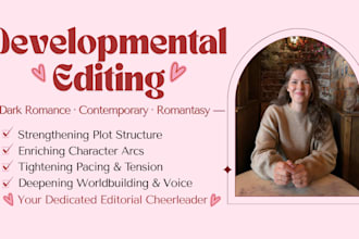 developmental edit your romantic fiction manuscript