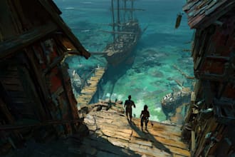professionally design environment concept art