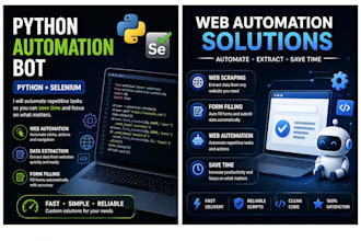 web automation bot with python selenium