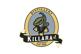 design beer bar business logo with best whisky distillery