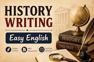 write simple english articles on history topics for beginners