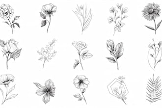 design a stunning minimalist lineart tattoo for you