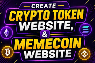 create crypto token website, memecoin website