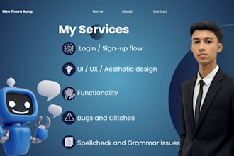 test your app, website, or chatbot and deliver QA report