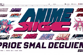 design custom anime logo for vtuber and streamer