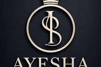 design luxury crown monogram logo design