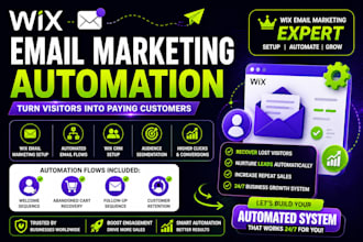 setup wix email marketing automation to convert visitors into cutomers
