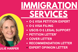 write an o1 visa and legal petition filling