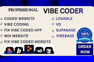 vibe coder code fix vibe coded apps websites with lovable v0 vibe coding tools