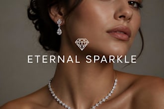 design a luxury minimalist jewellery logo for your brand