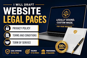 draft privacy policy, terms and conditions for websites