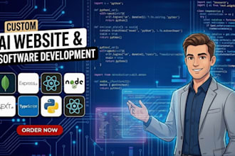 develop custom ai websites, chatbots and fullstack web solutions