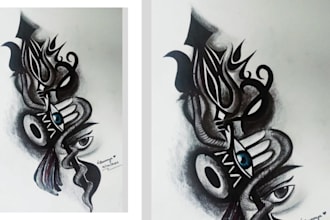 design unique spiritual and detailed custom tattoo art