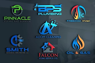 create construction, handyman, home remodelling, cleaning, hvac, fence logo