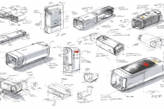 develop an industrial and product design concept by sketches