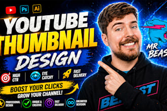 design viral youtube thumbnails inspired by mrbeast style