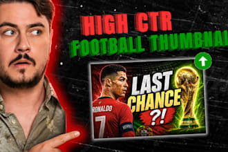 create viral football thumbnails with high CTR