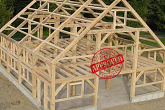 design timber structure framing plans and wood trusses plan