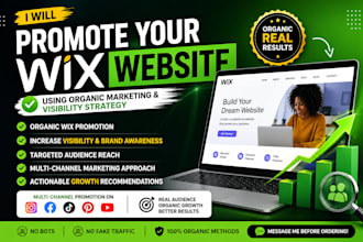 promote your wix website using organic marketing and visibility strategy