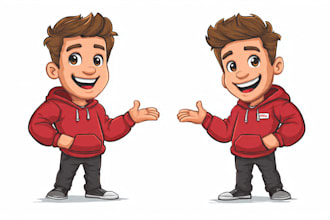 design a custom cartoon, mascot character for any purpose