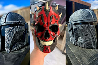 sculpt 3d cosplay helmet 3d cosplay mask 3d cosplay props 3d helmet 3d printing