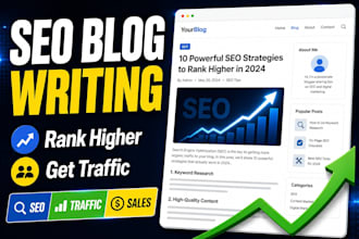 write SEO blog articles for ecommerce and small business