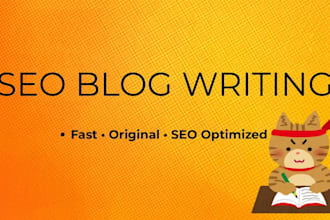write fast and affordable SEO blog posts and articles