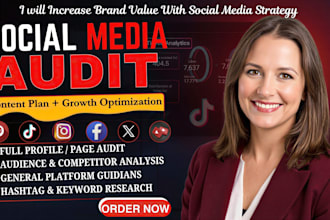 conduct a professional social media audit and create growth strategy for brands