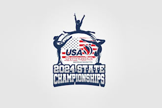 design usa gymnastics t shirt logo