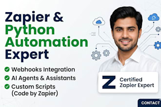 build zapier automation workflows using python and webhooks
