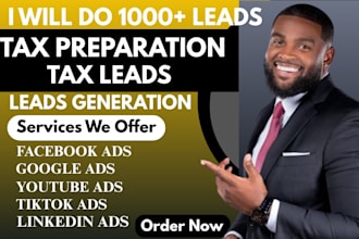do verified tax leads tax service leads tax preparation leads facebook ads