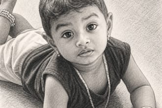 turn your photos into amazing  pencil art