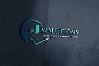 do modern financial, accounting, tax, insurance, credit repair logo design