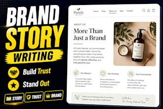 write compelling brand story for ecommerce and small business