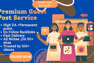 publish guest posts on real niche relevant blogs