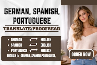 proofread and translate portuguese to english or english to portuguese