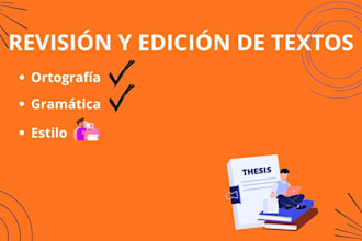 revision y edicion de textos en español