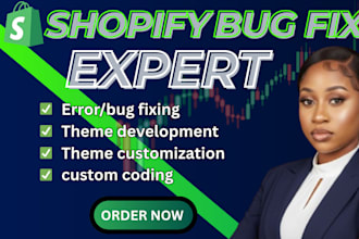 do shopify bug fix shopify custom coding shopify customization shopify bug fix