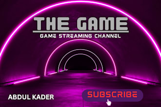 design a professional youtube banner and channel art