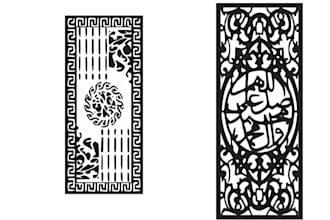 create designs and dxf files for cnc laser cutting in vector