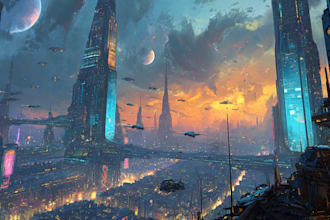 design sci fi illustration and sci fi sci fi illustration
