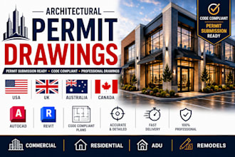 provide city permit drawings for residential and commercial projects