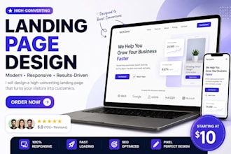 make a responsive landing page
