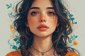 make an amazing disney style portrait